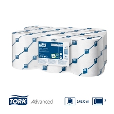 Полотенца для рук в рулонах Tork Advanced H13, 2-сл, 572л, 19,5см*143м, белый, 6рул/упак