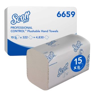 Scott® Control™ Flushable Folded Hand Towels - Белый