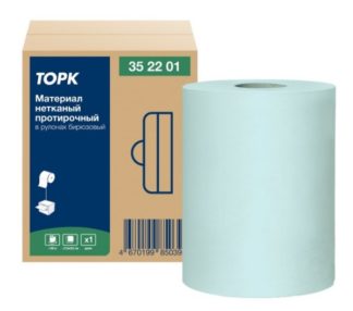 Tork материал нетканый протирочный в рулонах, категория Advanced, 1-сл., бирюзовый (доступен с 25.12.2023)