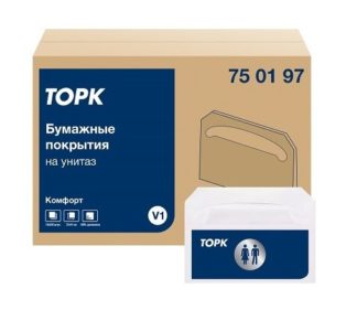 Tork индивидуальные бумажные покрытия на унитаз, категория Advanced