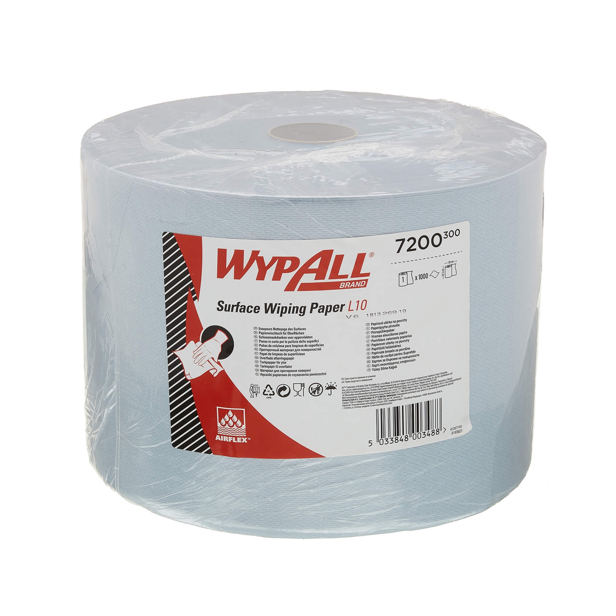 WypAll® L10 Протирочный материал для поверхностей - рулон Jumbo / Синий — изображение 2