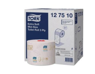Т6 Tork туалетная бумага Mid-size в миди-рулонах ультрамягкая 127510, 27рул/уп