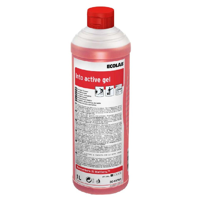 Средство моющее кислотное средство для уборки INTO ACTIVE GEL, 1л