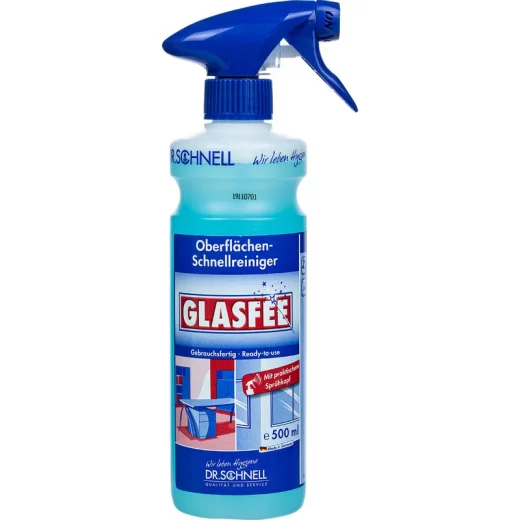 Средство для очистки стеклянных и других водостойких поверхностей Glasfee, 500мл (с распылителем) — изображение 2