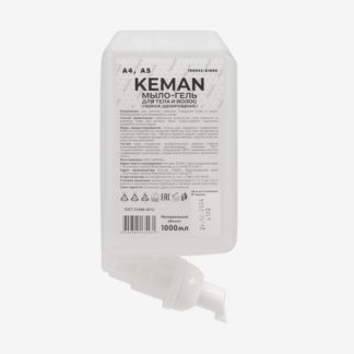 100524-A1000 ДЕТСКОЕ ЖИДКОЕ МЫЛО В КАРТРИДЖЕ ТМ KEMAN 1000мл ДЛЯ ДИСПЕНСЕРА Aquarius, A4