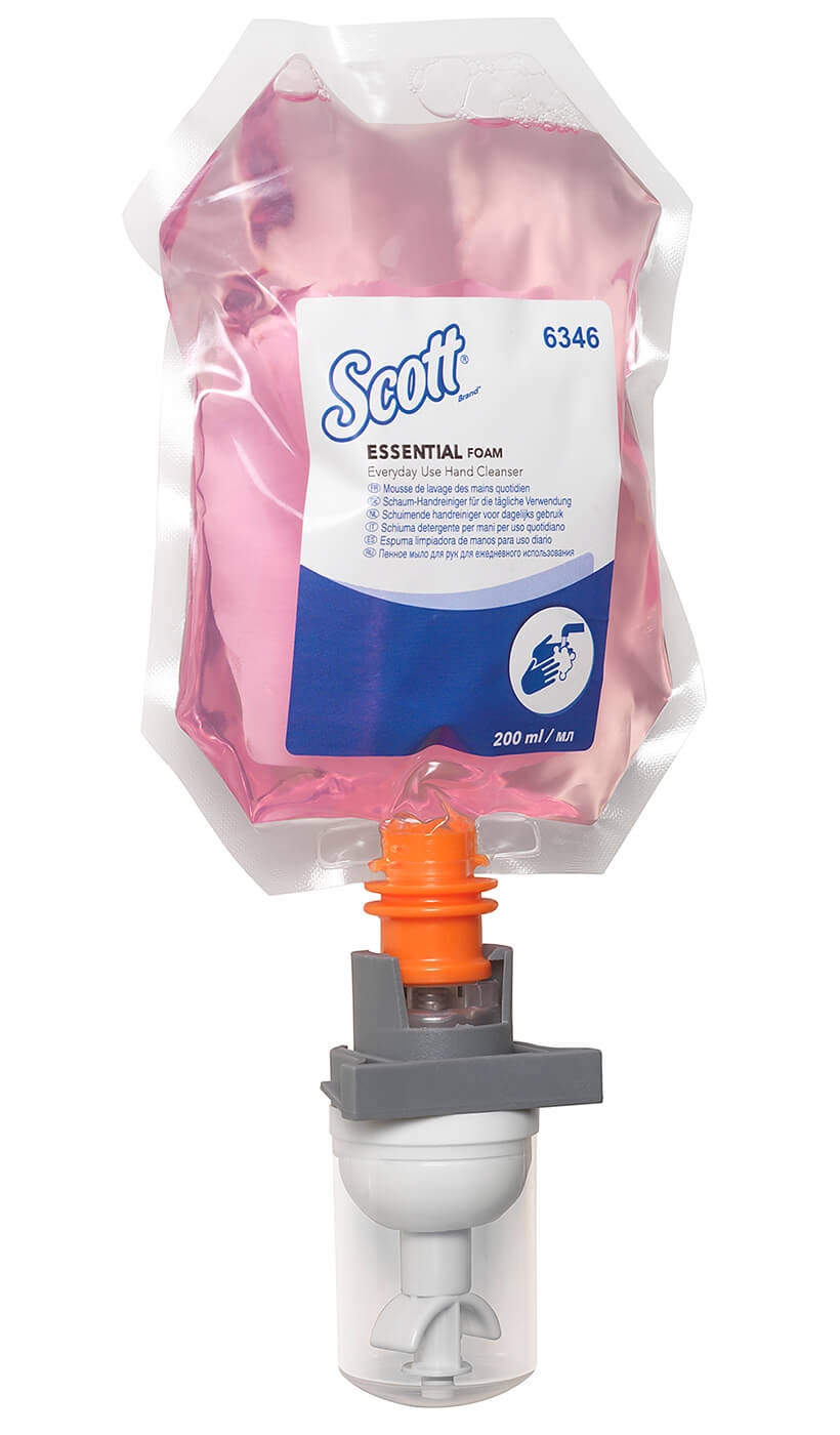 Scott® ESSENTIAL™ Everyday Use Пенное моющее средство для рук для ежедневного использования - Картридж / Розовый /200мл — изображение 3