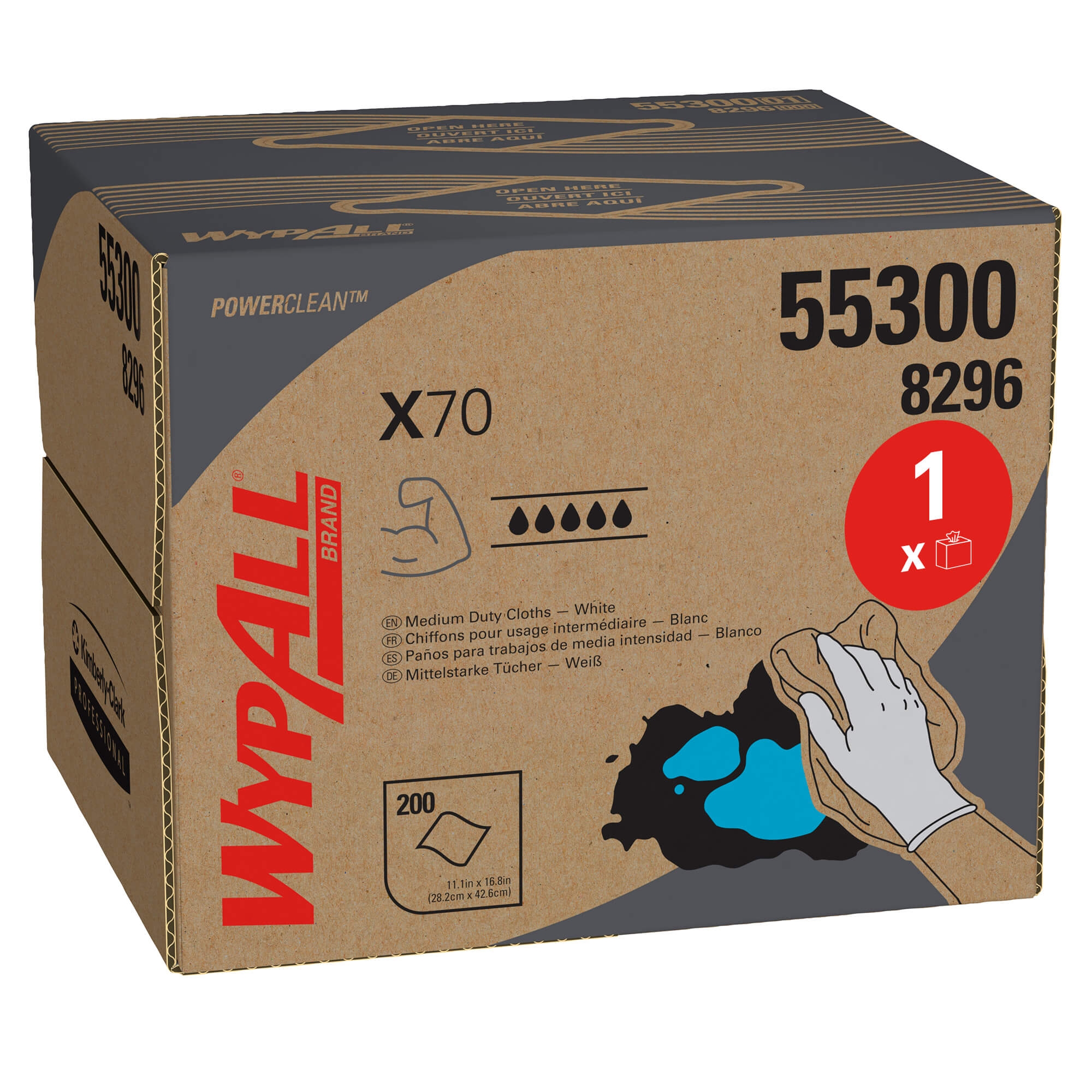 WypAll® X70 PowerClean - Упаковка BRAG™ Box / Белый — изображение 3