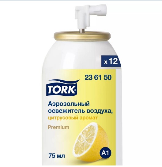 Tork аэрозольный освежитель воздуха, цитрусовый аромат (доступен с 26.07.2023) — изображение 3