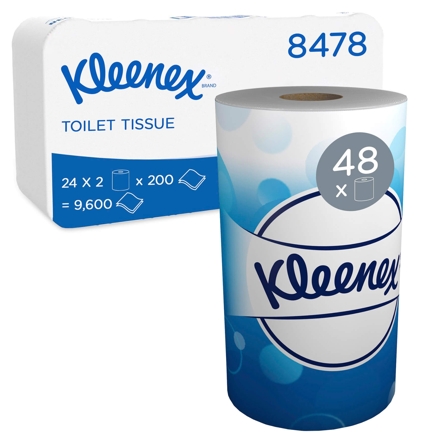 Kleenex® Туалетная бумага в рулонах - Маленький рулон / Белый