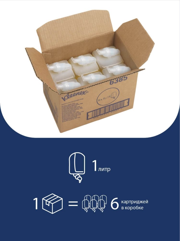 Пенное мыло для рук Kleenex@Energy Luxury, 6шт * 1л — изображение 2