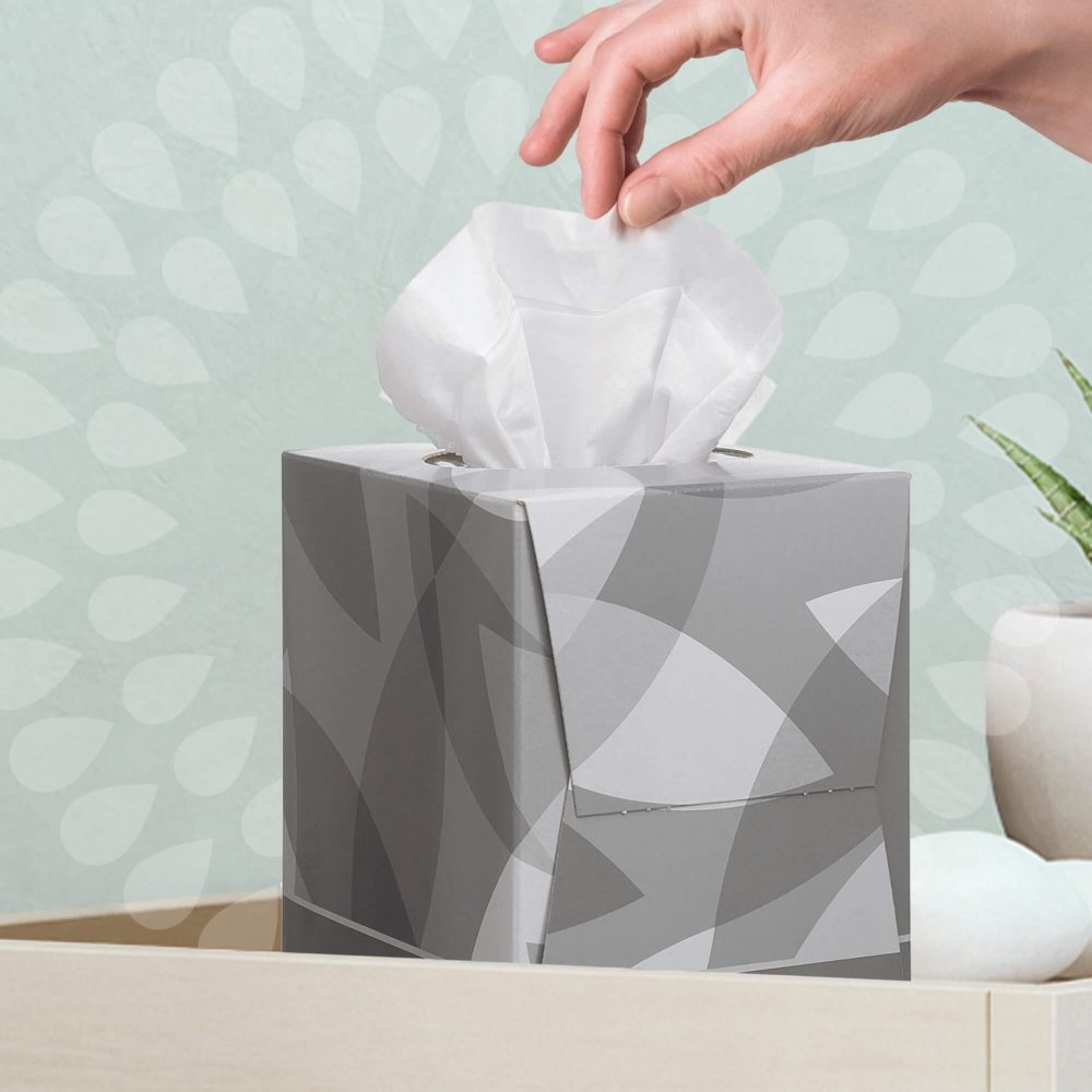Салфетки для лица Kleenex 2-сл, 90л, белый, 12шт/упак — изображение 5