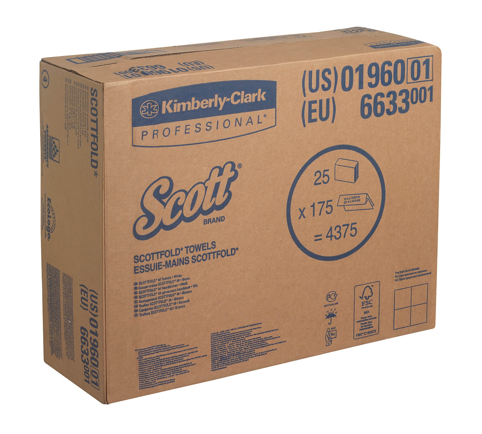 Scott® SCOTTFOLD* Полотенца для рук - M-образное сложение / Белый /Средний — изображение 4