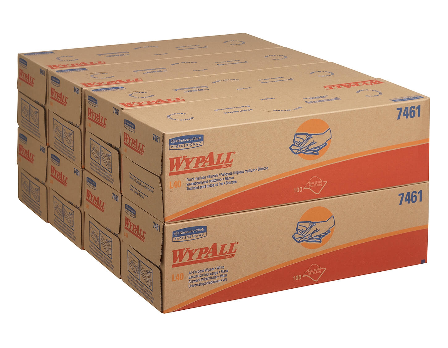 WypAll® L40 Протирочный материал - Коробка Рор-Up / Белый — изображение 4