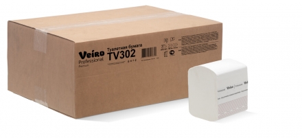 Туалетная бумага V-сложения Veiro Professional Premium, 30 пачек по 250 листов