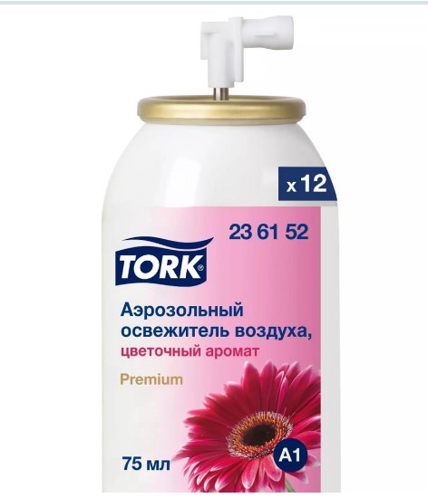 Tork аэрозольный освежитель воздуха, цветочный аромат (доступен с 26.07.2023) — изображение 3