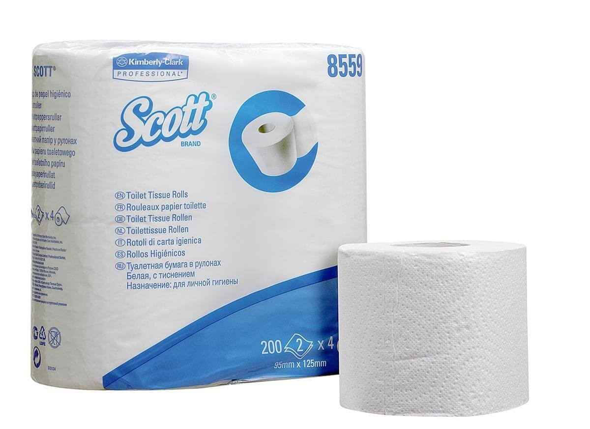 Бумага туалетная в стандартных рулонах Scott 2-сл (24,6м), 200л, белый, 96рул/упак — изображение 3