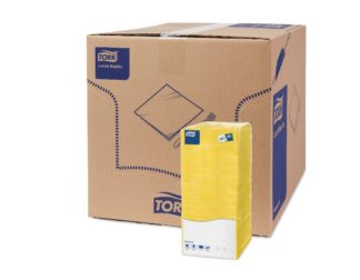 Tork салфетки 25x25 см желтые 470116, 500шт/уп, 6уп/кор