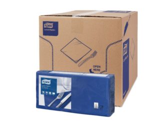 Tork салфетки 33x33 см темно-синие 477215, 200шт/уп, 10уп/кор
