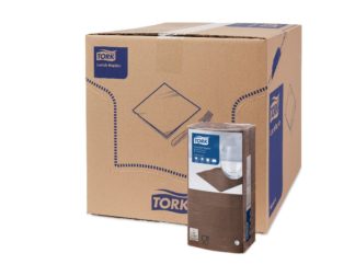 Tork салфетки 24*24 см шоколад 477834, 200шт/уп, 12уп/кор