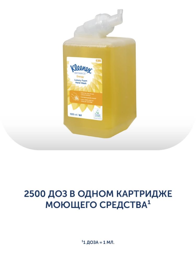 Пенное мыло для рук Kleenex@Energy Luxury, 6шт * 1л — изображение 5