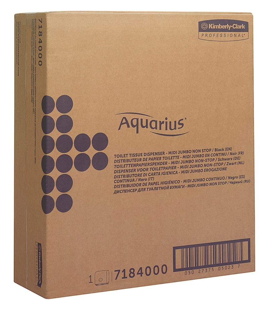 Aquarius™ Диспенсер для туалетной бумаги - Jumbo Non-Stop / Черный — изображение 3