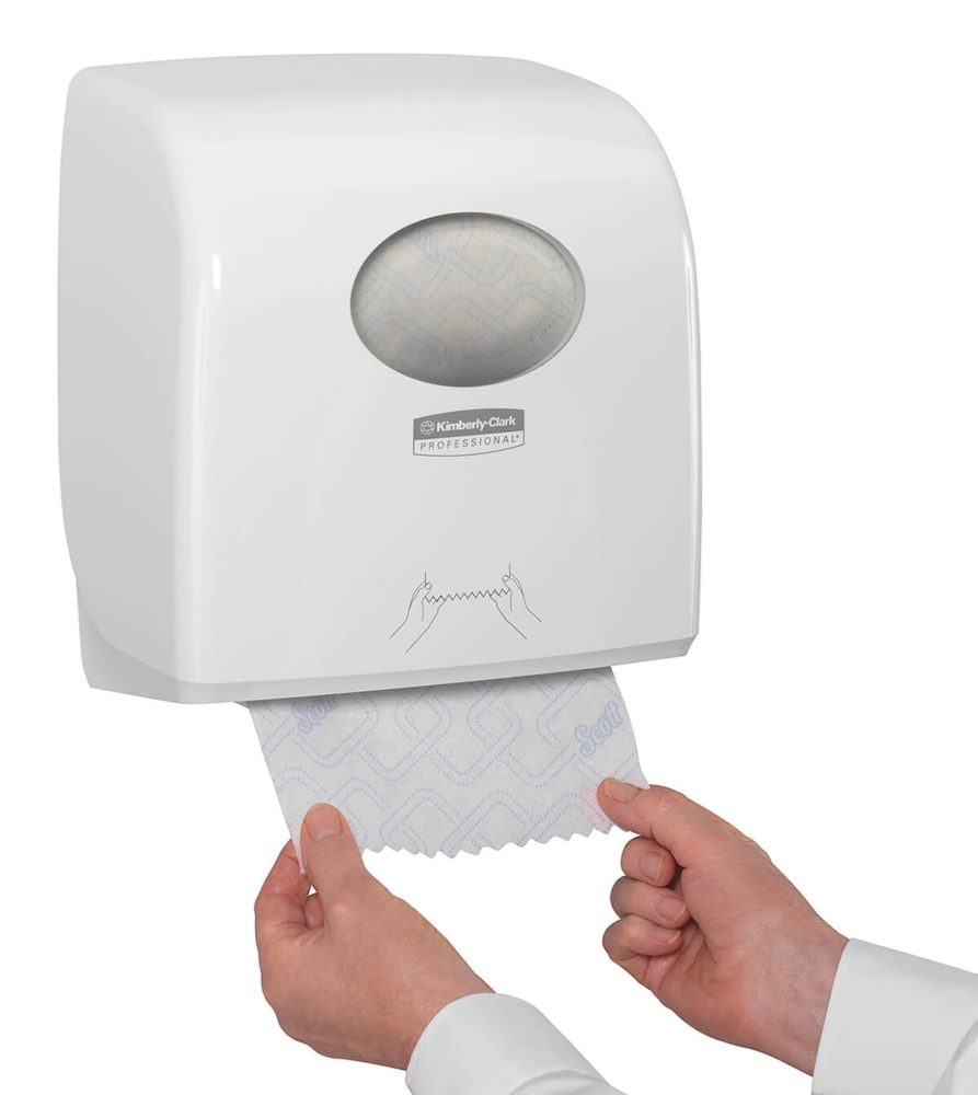 7955 Диспенсер для рулонных бумажных полотенец AQUARIUS SLIMROLL, белый — изображение 6