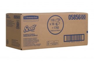 5856 Scott Slimfold Полотенца для рук М-образное сложение, белый, 16 пачек по 110л