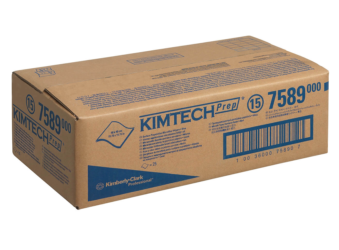 Салфетка из микрофибры полировочная Kimtech Prep,40*40см,синяя,25шт/уп — изображение 4