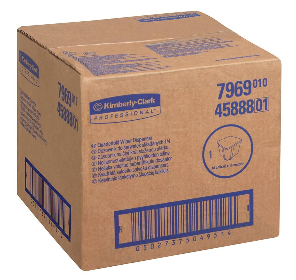 Kimberly-Clark Professional™ Диспенсер для протирочных салфеток - Сложенные в 1/4 / Серый — изображение 7