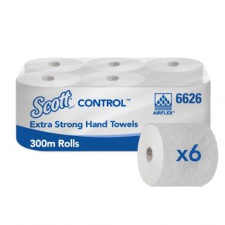 6626 Scott Control Extra Strong, 6 рулонов по 300м, 1-сл