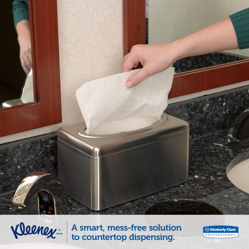 9924 Диспенсер настольный для полотенец в пачках Kimberly-Clark Стальной (для 1126) — изображение 4
