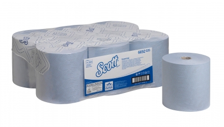 Scott Essential полотенца для рук синий, 6 рулонов по 350м, 1-сл