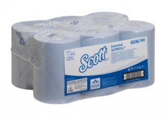6696 Scott Essential Slimroll полотенца для рук, синий, 6 рулонов по 190м