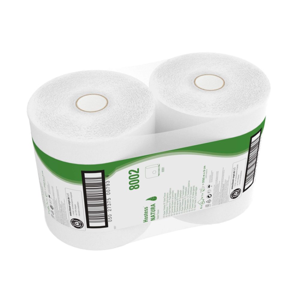 Hostess™ NATURA Туалетная бумага - Jumbo / Белый /525 M / 60 — изображение 5
