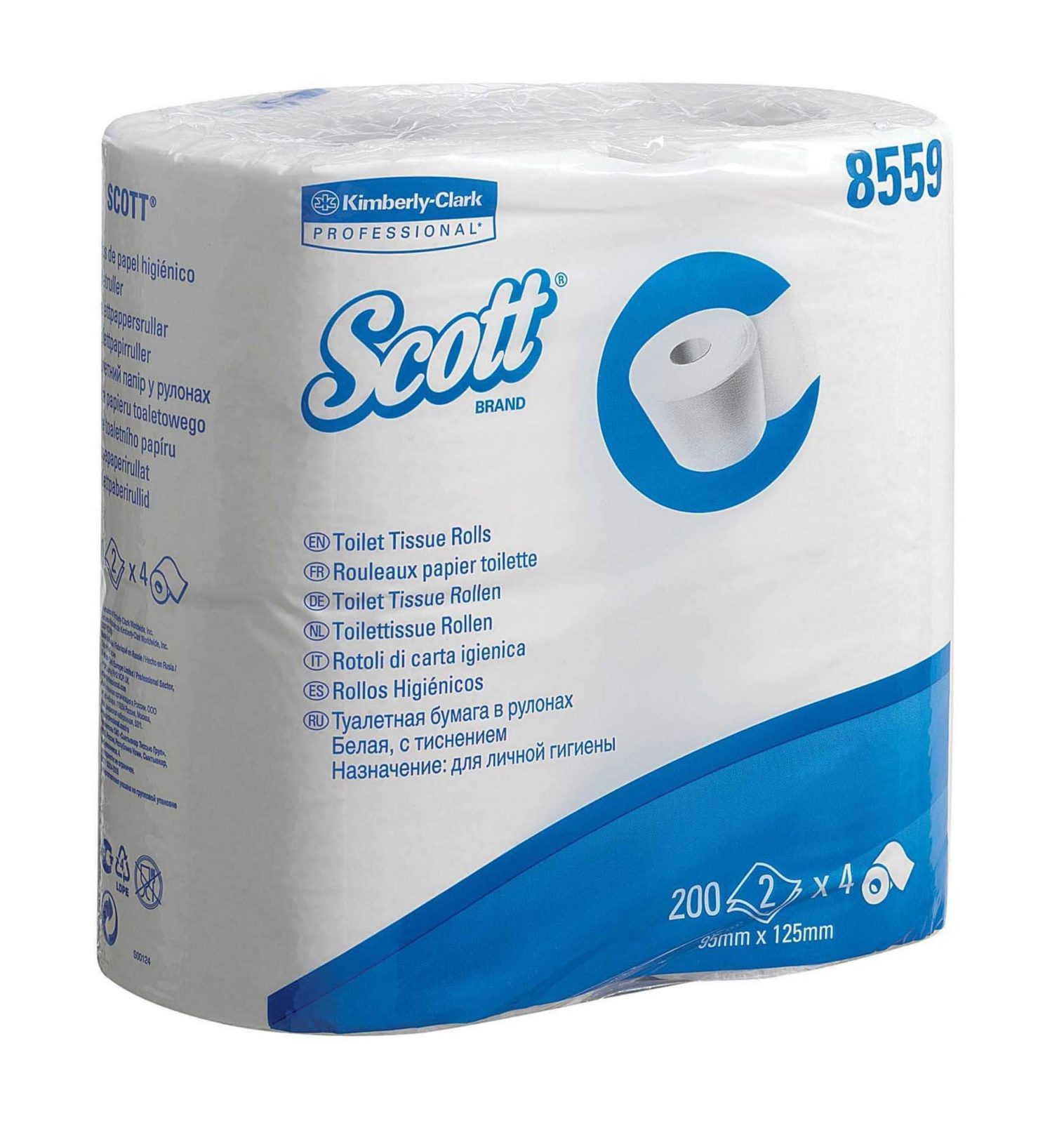 Бумага туалетная в стандартных рулонах Scott 2-сл (24,6м), 200л, белый, 96рул/упак — изображение 4