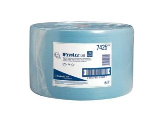 Материал протирочный бумажный Wypall L40, 750л, 24см*38см, голубой