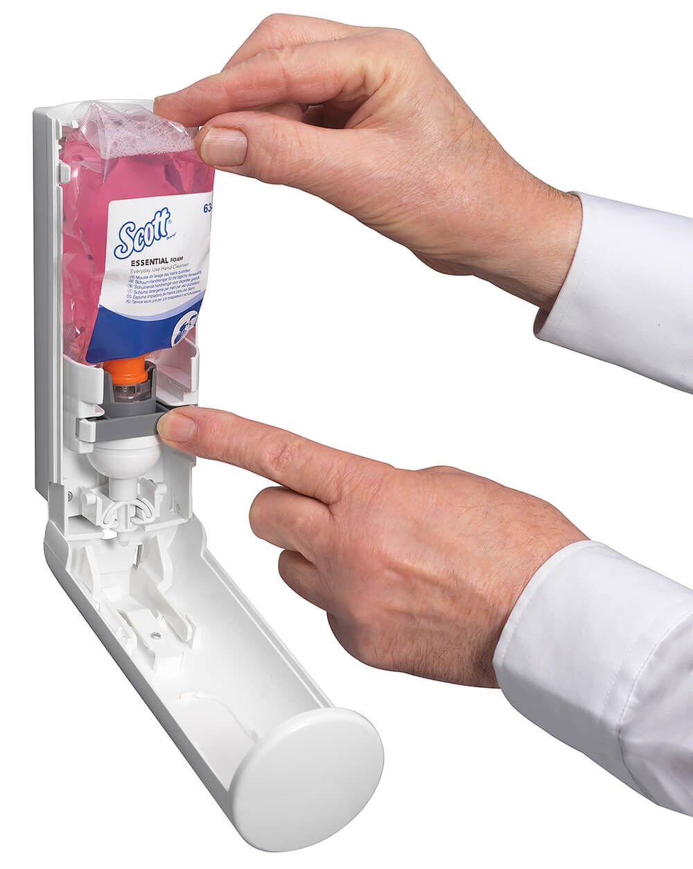 Scott® ESSENTIAL™ Everyday Use Пенное моющее средство для рук для ежедневного использования - Картридж / Розовый /200мл — изображение 8