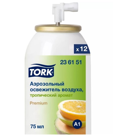 Tork аэрозольный освежитель воздуха, тропический аромат (доступен с 26.07.2023) — изображение 3