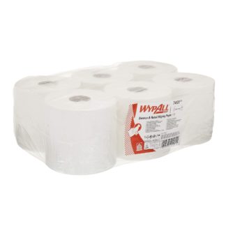 Материал протирочный бумажный Wypall L10 с центральной вытяжкой, 1-сл, 38*18,5см, белый