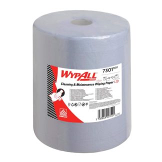 Материал протирочный бумажный Wypall L30, 2-сл, 38*33см, 500л, голубой