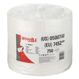 Материал протирочный бумажный Wypall L40, особопрочный, 1-сл, 34*31,5см, 750л, белый