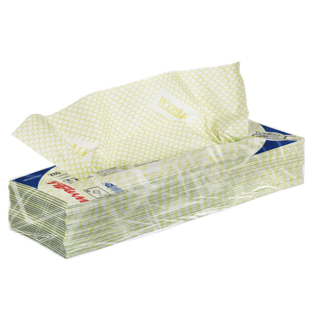 Материал протирочный нетканый Wypall X80, 1-cл, 35*42см, 25л, желтый, 10шт/упак — изображение 4