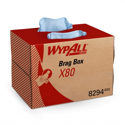 8294 Протирочный материал в коробке WypAll X80 голубой (1 коробка 160 листов)