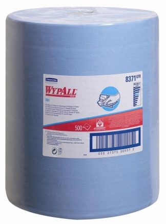 8371 Протирочный материал в рулонах WypAll X60 голубой (1 рулон 500 листов)