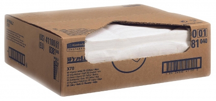 8381 Протирочный материал в коробке WypAll X70 белый (1 коробка 300 листов)