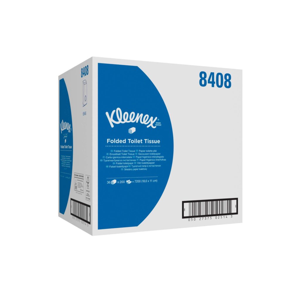 Бумага туалетная с тиснением в пачках Kleenex, 2-сл, 200л, 36шт/упак — изображение 3
