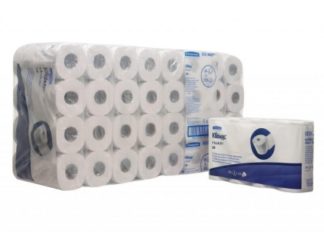 8442 Kleenex Туалетная бумага в рулонах - стандартный, белый, 8рул*350л, 8уп/кор