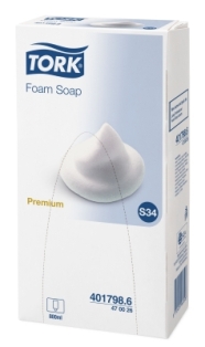 Мыло-пена Tork Premium 800мл, 6 шт/упак, бирюзовый