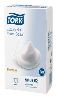 Мыло-пена люкс Tork Premium Luxury S3 800мл,прозрачный, 4 шт/упак