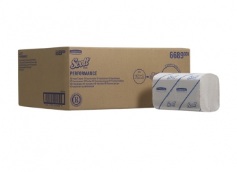 Полотенца для рук в пачках Scott Perfomance Airflex, 1-сл, 274л, белый